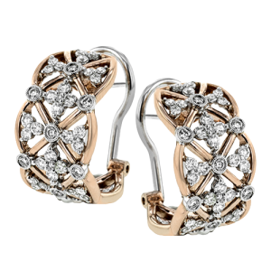 Earring in 18k Gold with Diamonds