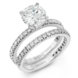 Wedding Set in 18k Gold with Diamonds