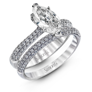 Wedding Set in 18k Gold with Diamonds