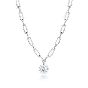 Petite Diamond Link Necklace