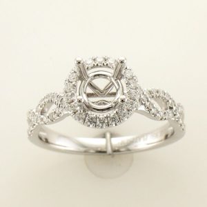PLATINUM & 14K WHITE GOLD DIAMOND  RING