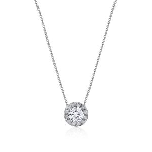 17" Single Bloom Diamond Necklace