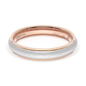 Rounded Brush Finish Wedding Band