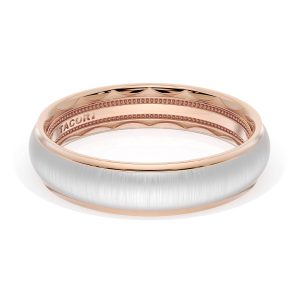 Rounded Satin Finish Wedding Band