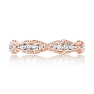 Twist with Diamond Accent Wedding Band