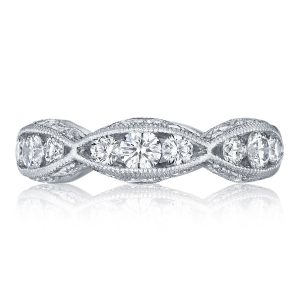Twist with Diamond Accent Wedding Band