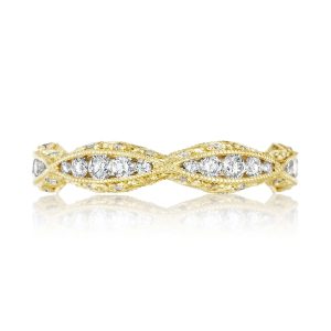 Twist with Diamond Accent Wedding Band