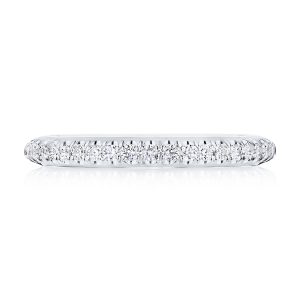 Single Row Pavé Wedding Band