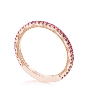String of Pink Sapphires Ring