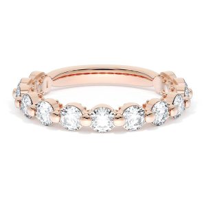 Round Diamond Wedding Band, 3.40mm