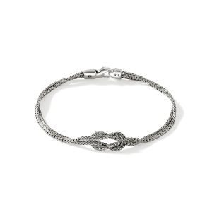 Love Knot Bracelet, Sterling Silver, 3.6MM