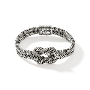 Love Knot Bracelet, Sterling Silver, 10MM