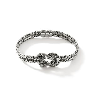 Love Knot Bracelet, Sterling Silver, 7MM