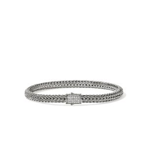 Icon Bracelet, Sterling Silver, Diamonds, 5MM