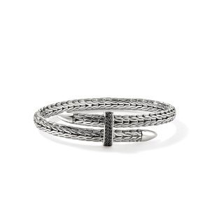 Spear Flex Cuff, Sterling Silver, Gemstones, 5.5MM