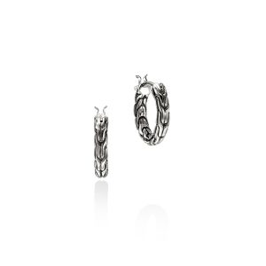 JH Essential Hoop Earrings, Sterling Silver, 14MM