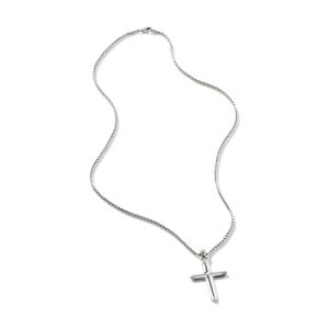 Cross Pendant Necklace, Sterling Silver